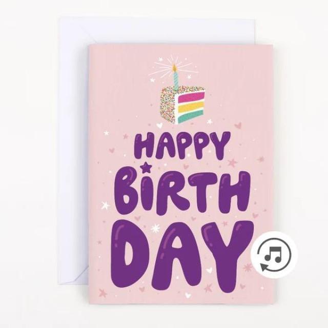 Produktbild Joker Greeting Endlos Happy Birthday Karte mit Glitzer - (1 Stk.)
