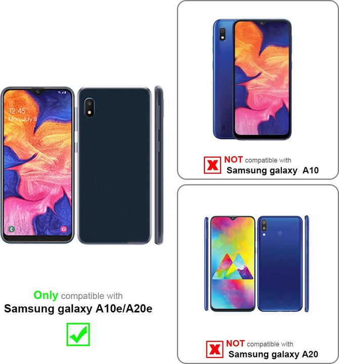 Produktbild Cadorabo TPU Matt Metallic Cover (Samsung Galaxy A20e)