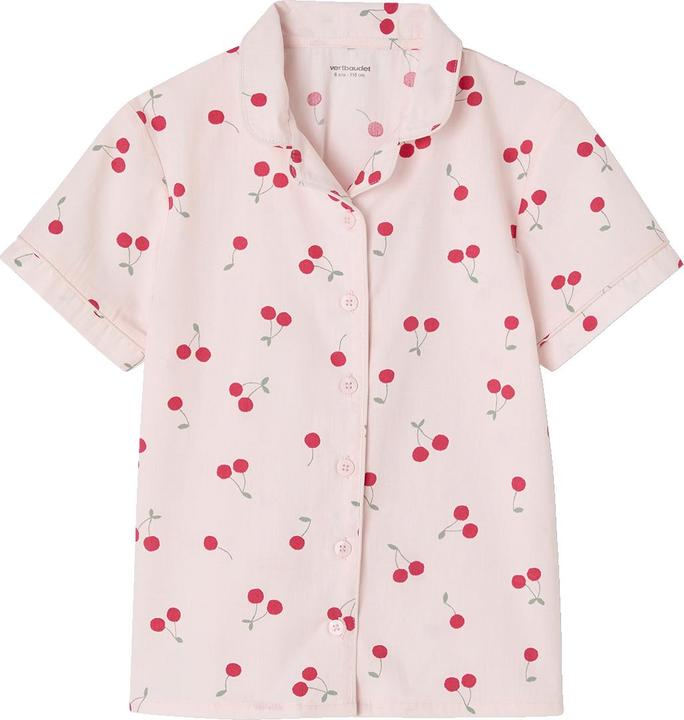 Produktbild Vertbaudet Mädchen Schlafanzug aus Popeline CHERRY (140)