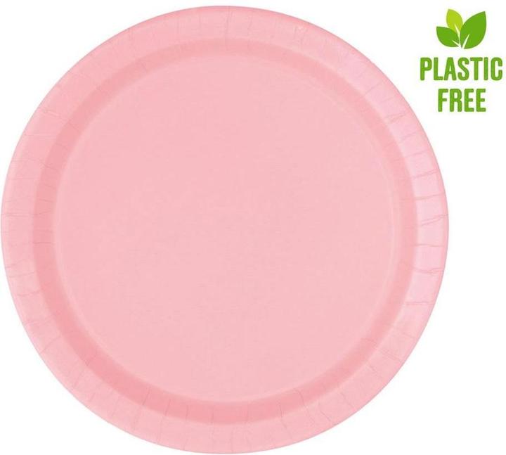 Actual product image Unique Party plate pink (8 x)