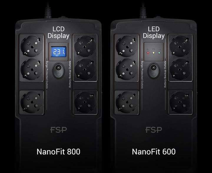 Actual product image Fortron NanoFit 800 (800 VA, 240 W, Standby UPS)
