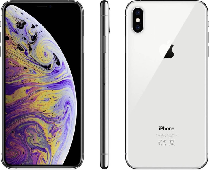 Apple iPhone XS Max (512 GB, Silver, 6.50", SIM + eSIM, 12 Mpx, 4G)