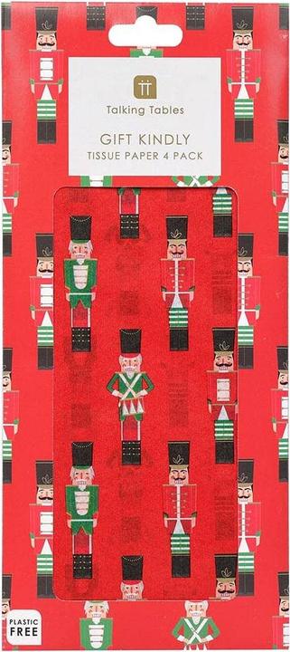 Actual product image TALKING TABLES Seidenpapier – Nussknacker (4x)