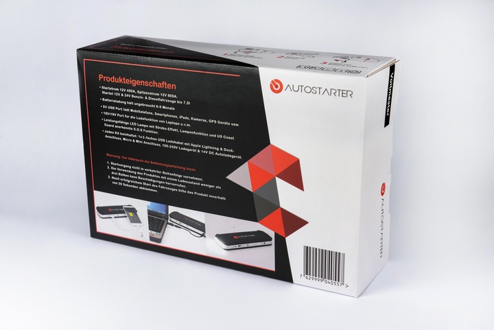 Actual product image Autostarter Voltmaster 12+24V (850 A, 20000 mAh)