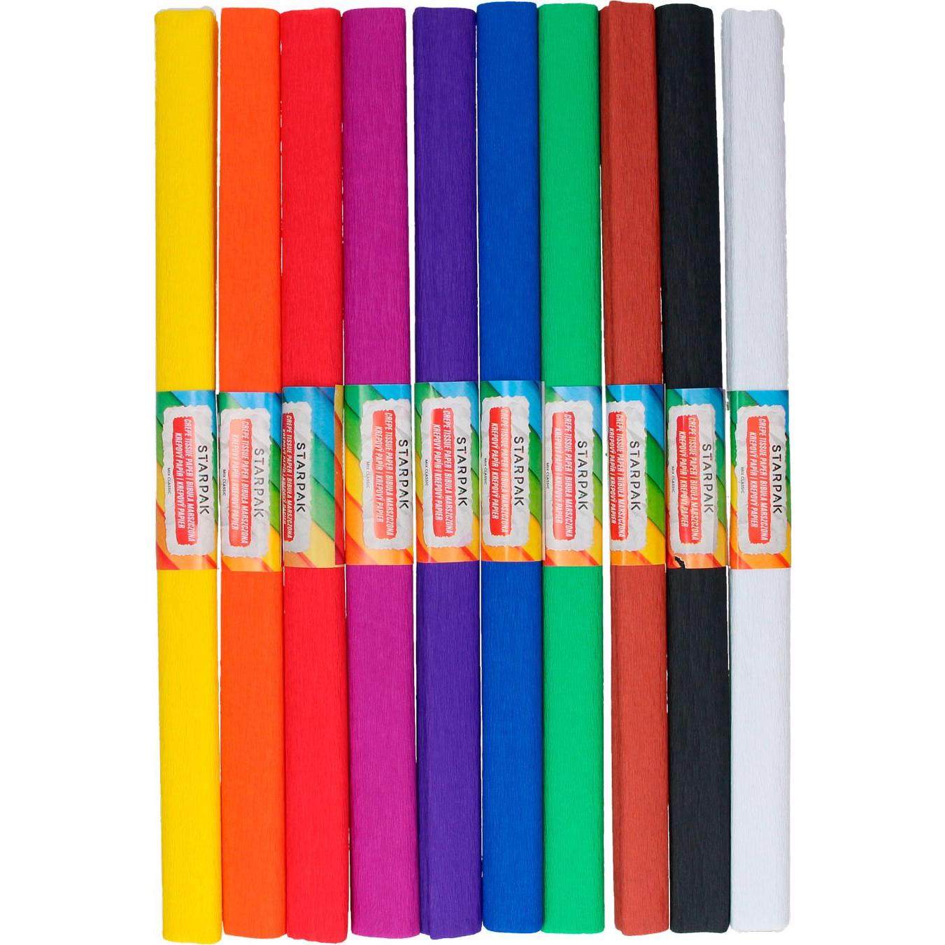 Starpak Krepp-Papier-set 10 Farben