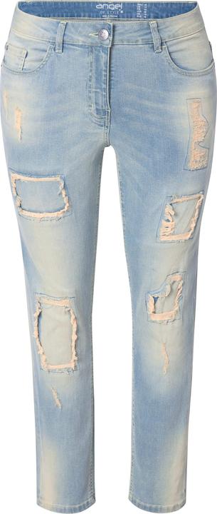 Actual product image Angel of Style Jeans Emma, Slim Fit, destroyed, beiger Denim (52)