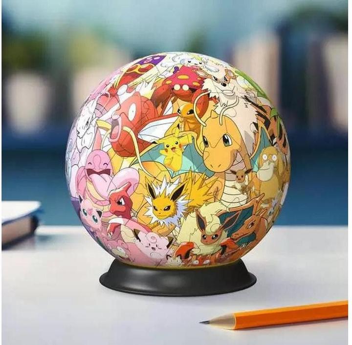 Actual product image Ravensburger 3D Puzzle 11595 - Puzzle Ball Pokémon Kanto Region - Puzzle ball made of three-dimensional puzzle (72 pieces)