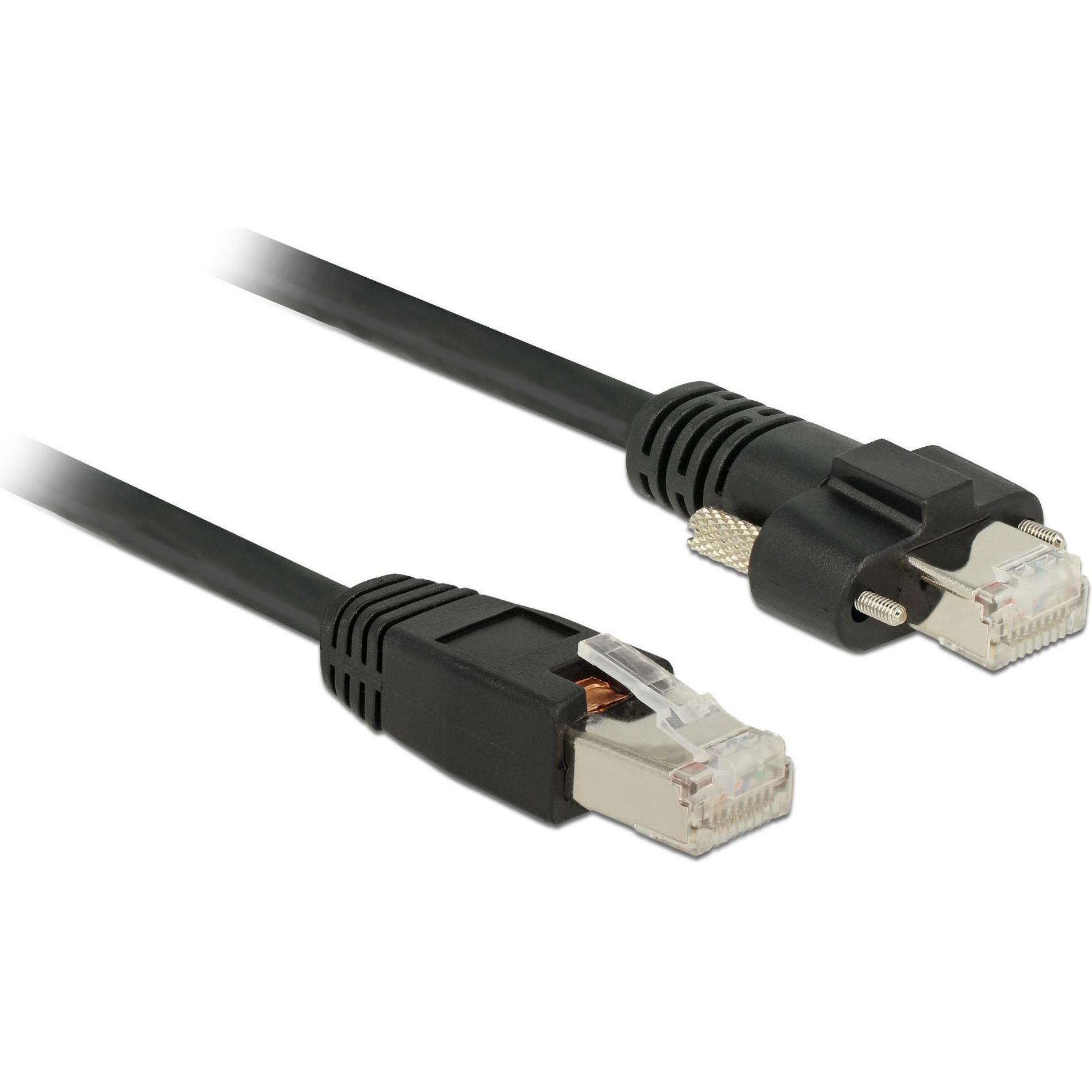 Thumbnail - Delock Patchkabel: S/STP 10m schwarz (S/FTP, CAT6, 10 m), Netzwerkkabel