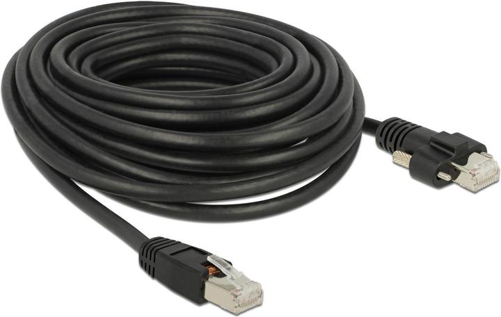 Image du produit Delock Câble patch : S/STP 10m noir (S/FTP, CAT6, 10 m)