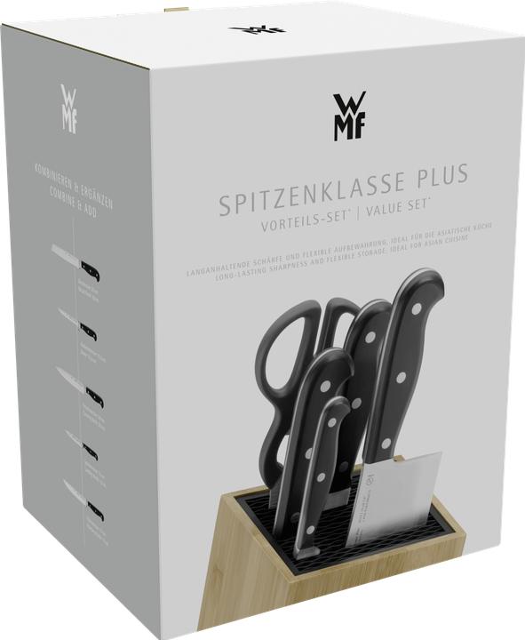 Produktbild WMF Spitzenklasse Plus Asia Messerblock mit Messerset 6teilig, Made in Germany
