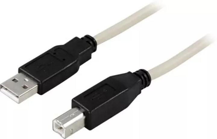 Deltaco USB 2.0 Cable A/B - 2m - 2m - USB A - USB B - Male/Male - 480 Mbps (2 m, USB 2.0)
