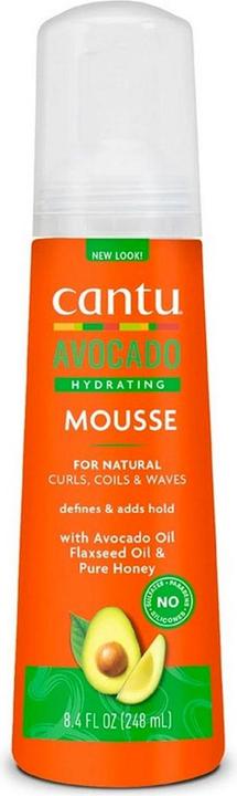 Cantu Avocado Hydrating Styling Mousse 248ml (Schaumfestiger, 248 ml)