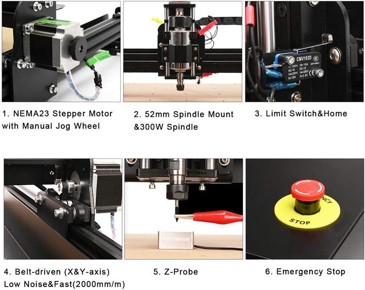Actual product image Fox Alien CNC 4040-XE