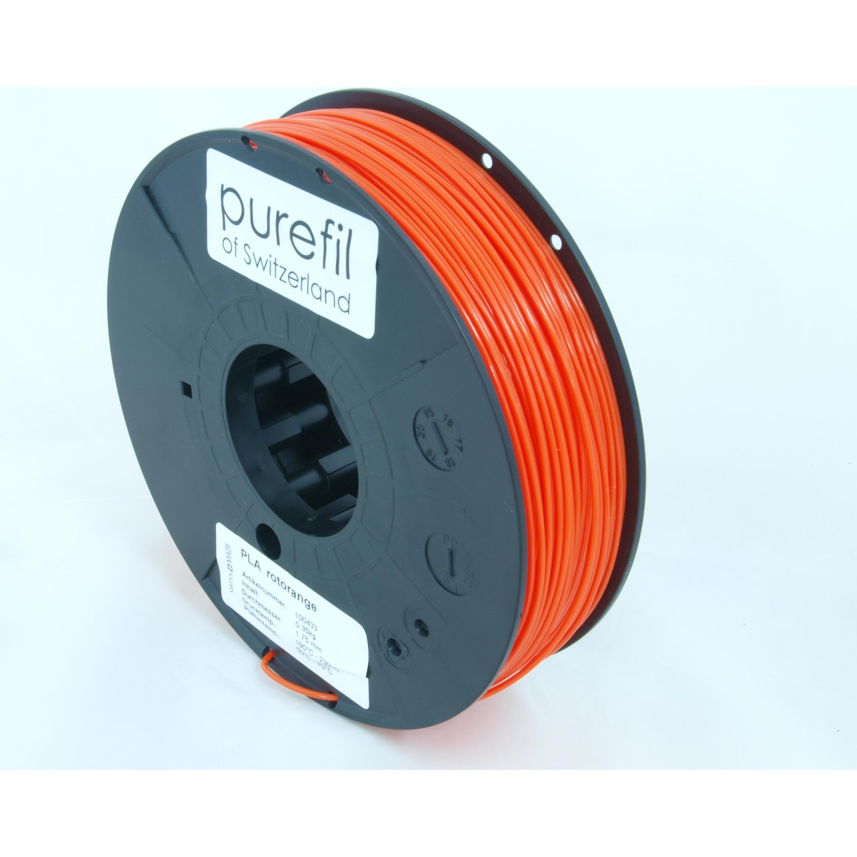 Thumbnail - Purefil FIlament (PLA, 1.75 mm, 350 g, Orange), 3D Filament, Orange