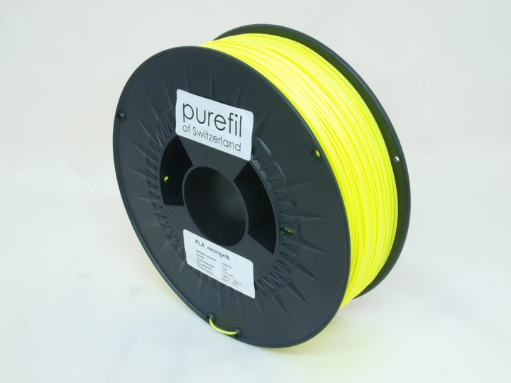 Actual product image Purefil Filament (PLA, 1.75 mm, 1000 g, Yellow)
