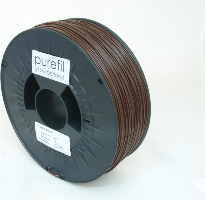 Actual product image Purefil Filament (ABS, 1.75 mm, 1000 g, Brown)