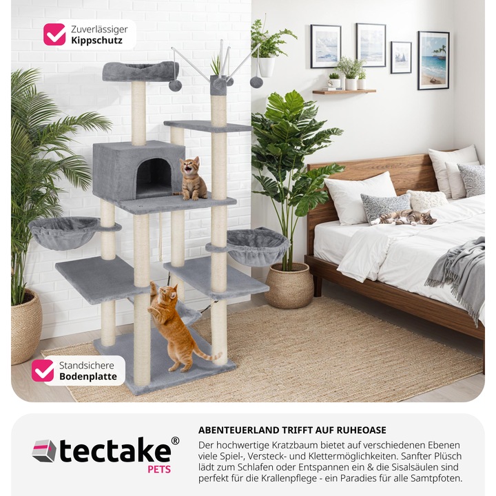 Produktbild tectake Lilou (165 cm, Grau)