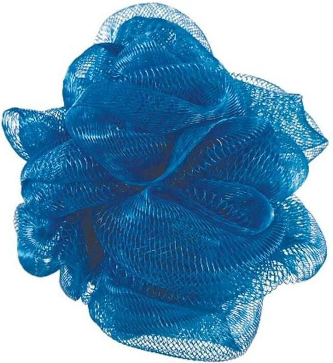 Actual product image MSV Shower sponge 3 pieces, 10 x 10 cm, dark blue