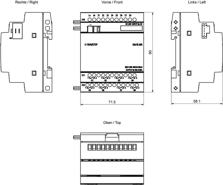 Produktbild Siemens Expansion Module LOGO!8 DM16 8DI/8DO