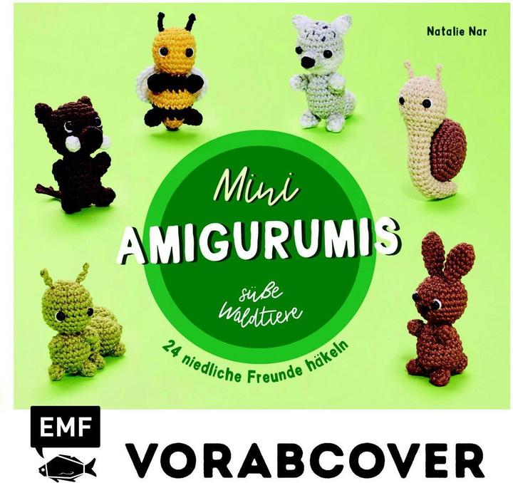 Actual product image Mini-Amigurumis - Süsse Waldtiere (German, Natalie Nar, 2023)