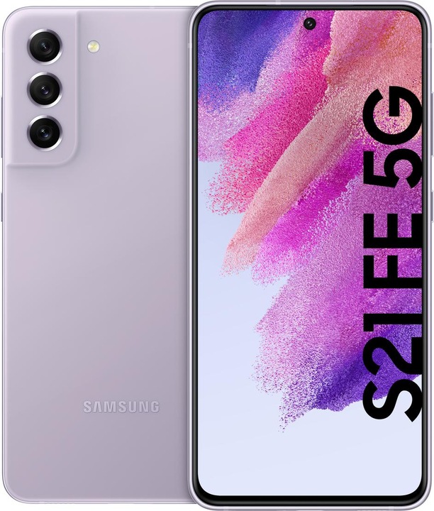 Actual product image Samsung Galaxy S21 FE 5G EU (256 GB, Lavender, 6.40", Dual SIM, 12 Mpx, 5G)