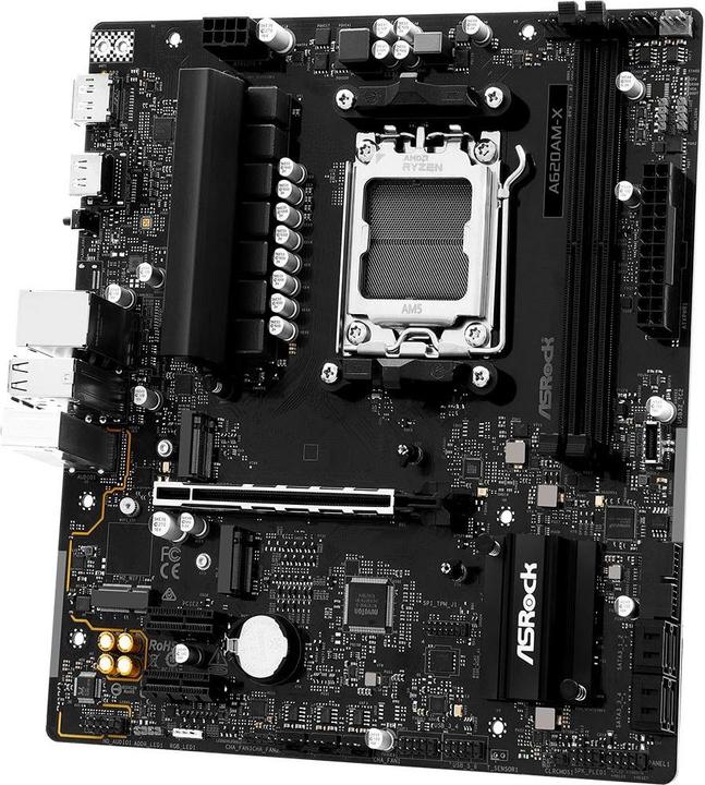 Image du produit AsRock A620AM-X AM5 mATX HDMI/DP DDR5 (AM5, AMD A620, mATX)