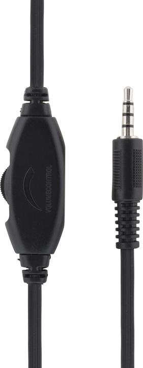 Actual product image Deltaco HL-50C Headset, 40mm element, USB-C, volume control black (Cable)