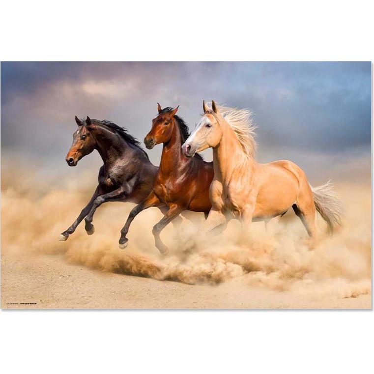 CoverYourDesk, Unterlage, Three Horses (60 x 40 cm)