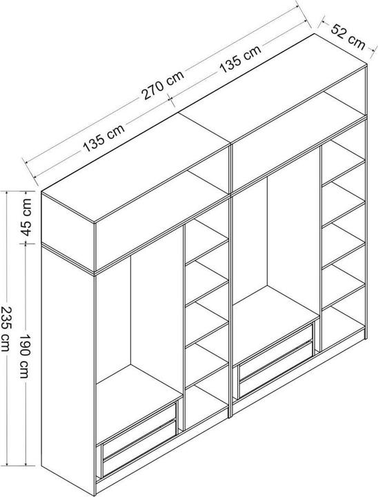 Actual product image Skye Decor Kaley (270 x 52 x 235 cm)