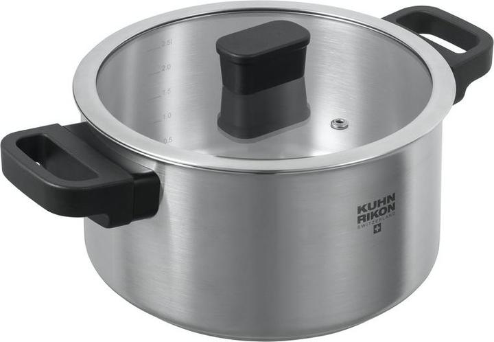 Produktbild Kuhn Rikon Locarno Kochtopf 4.0 L (22 cm, Kochtopf, Edelstahl)