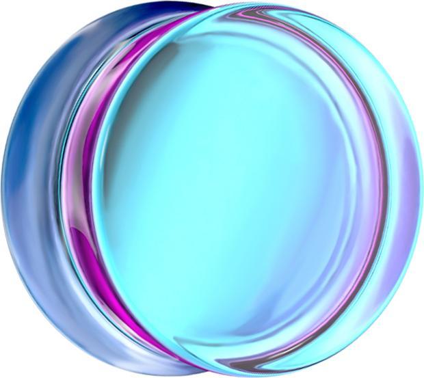 Immagine prodotto Star Piercing Spina svasata in vetro viola iridescente (Vetro, senza ottone)