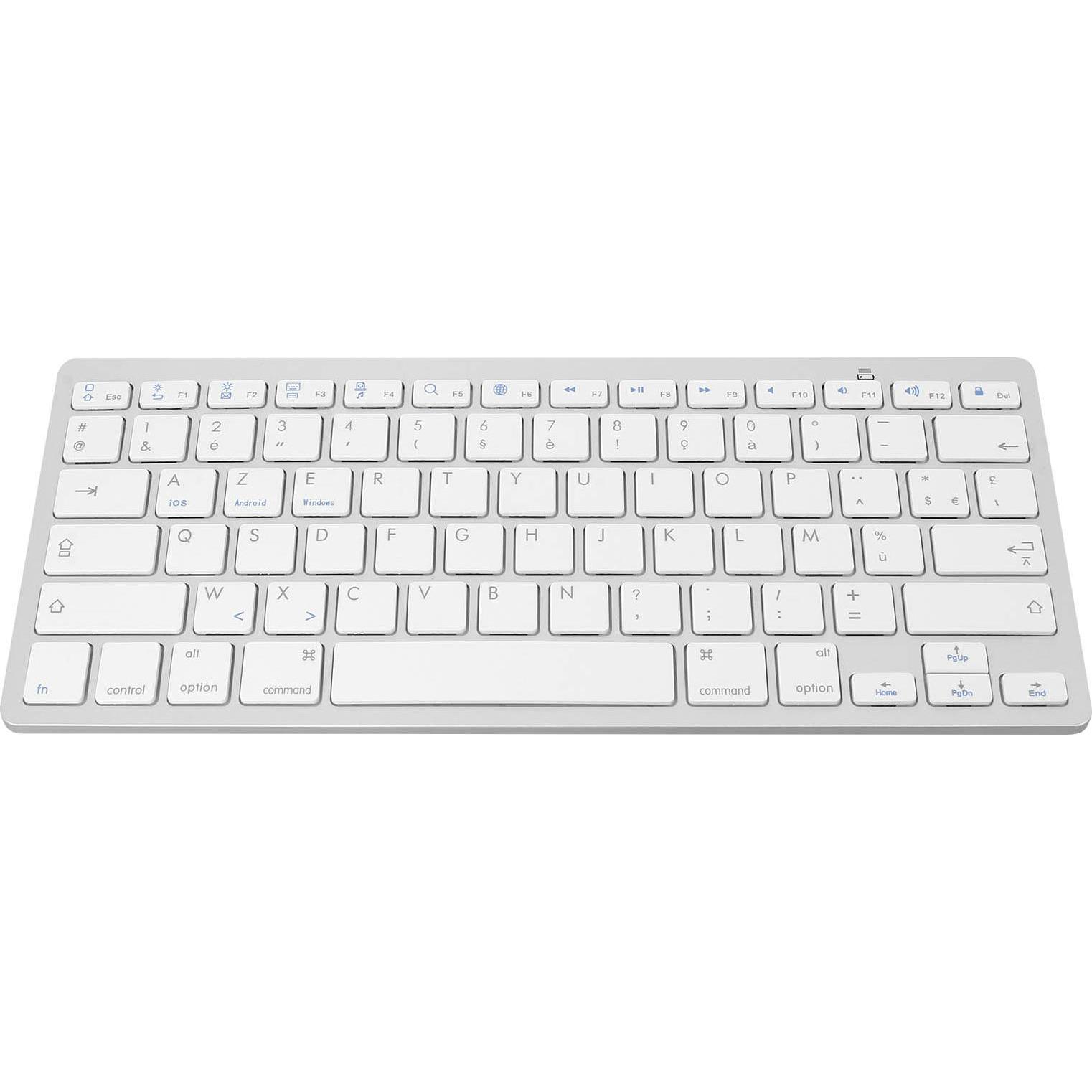 Avizar Bluetooth AZERTY-Tastatur (iPad), Tablet Tastatur, Weiss