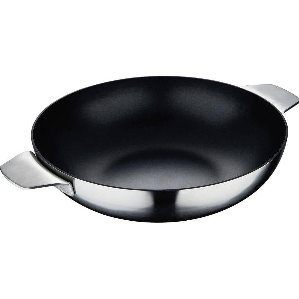 MasterPRO Wok 9.23 L 28 X 7 cm, aus Edelstahl, Pfanne + Kochtopf, Silber