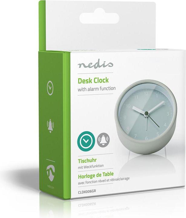 Image du produit Nedis Alarme de bureau analogique Clock Snooze Function Green