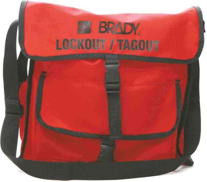 Productafbeelding Brady Lockout- Rode schoudertas, nylon, rood, 350 x 380 x 100 mm (1 stuk)