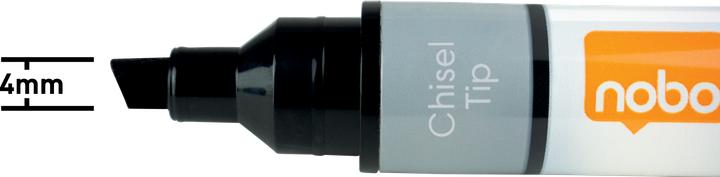 Produktbild Nobo N-Marker Viscom 4mm 1915387 schwarz 4 Stück (4 x)