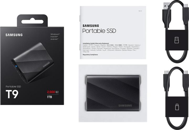 Actual product image Samsung T9 Grey (1 TB)