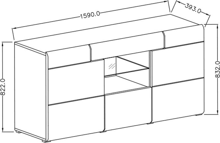 Produktbild Petits-Meubles Jules (159 x 39 x 82 cm)