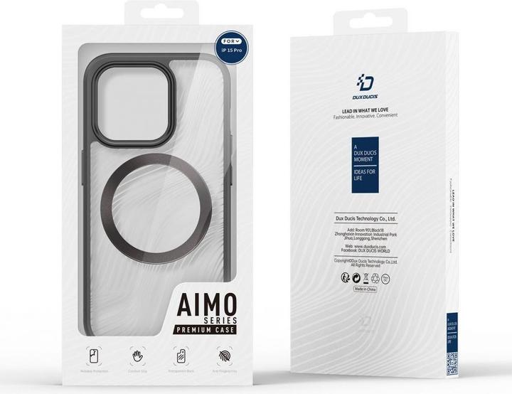 Produktbild Dux Ducis Armored case for iPhone 15 Pro with MagSafe Aimo Mag - black (Apple iPhone 15 Pro)