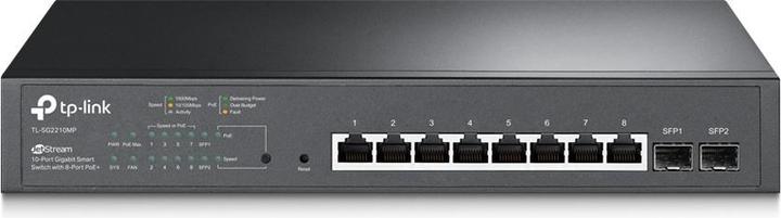 Productafbeelding TP-Link OMADA 8-POORTS 2,5GBASE-T EN 2-POORTS 10GE SFP SMART SWITCH W (10 ports)