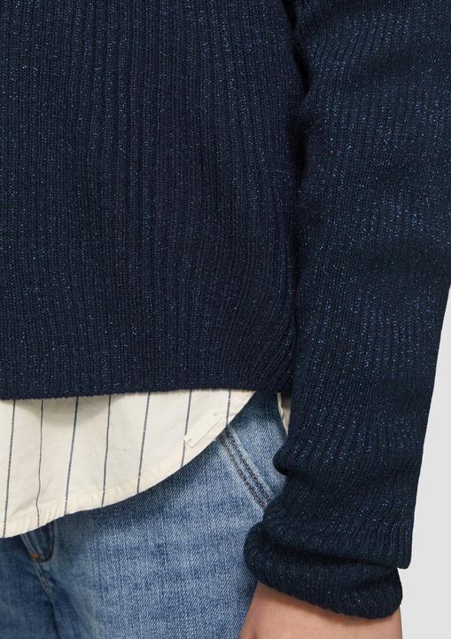 Immagine prodotto S.Oliver T-Shirt Ripppulli mit leichtem Glitzereffekt und überschnittenen Schultern (L)