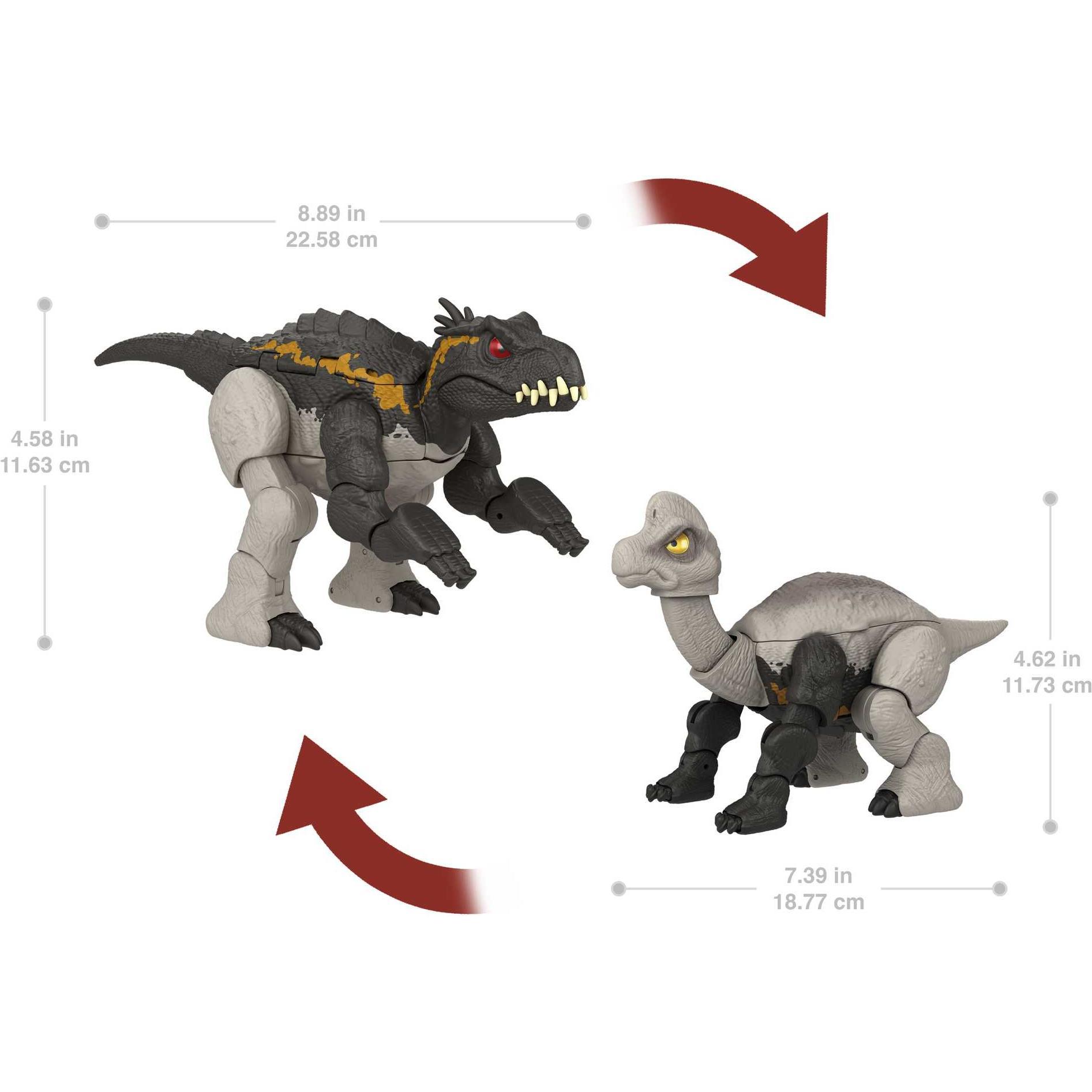 Thumbnail - Jurassic World Fierce Changers Dino Extenders Giganotosaurus/Nasutoceratops