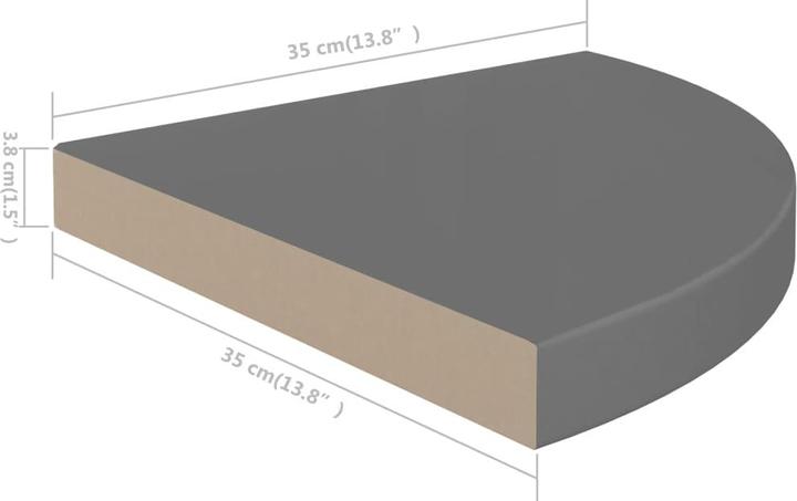 Produktbild vidaXL Wandregal (35 x 35 x 3.80 cm)