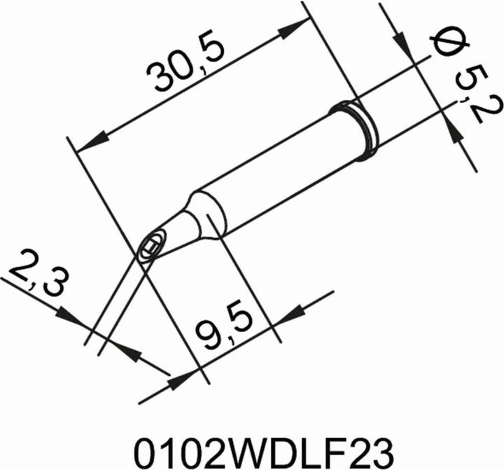 Produktbild Lötspitze 2,3mm bleistiftspitz (Lötspitze)