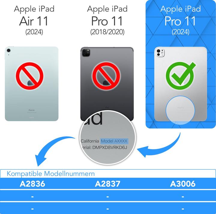 Produktbild EAZY CASE Rotationcase Apple iPad Pro 11 (2024) (Apple iPad Pro 11 2024)