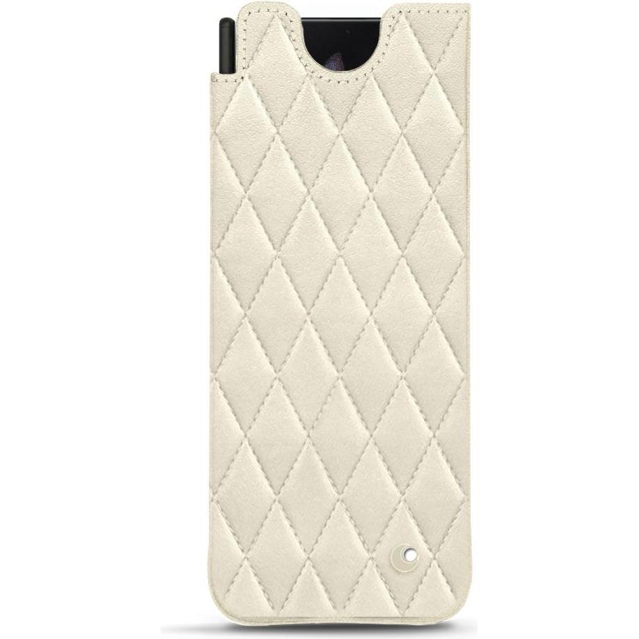 Noreve Lederschutzhülle (Samsung Galaxy Z Fold3), Smartphone Hülle, Weiss