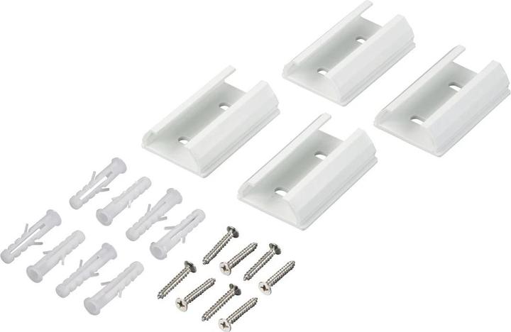 Produktbild Hama Alu-Kabelkanal, halbrund, 110 x 3,3 x 1,8 cm, Weiss (Kabelkanal, 110 cm)