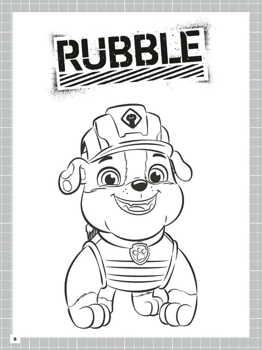 Produktbild Rubble & Crew: Baupfotenstarkes Malbuch