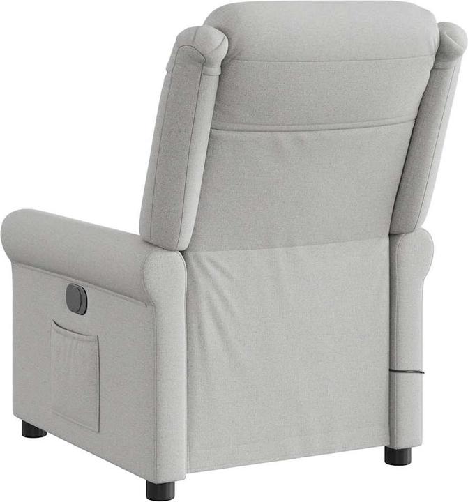 Immagine prodotto vidaXL Poltrona massaggiante in tessuto cloud grey poltrona TV massaggiante