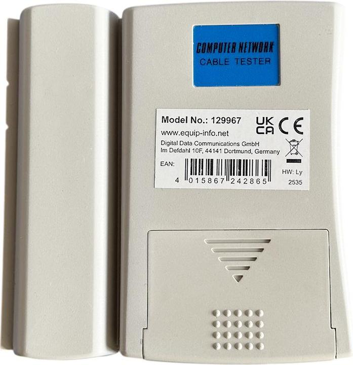 Produktbild equip Kabeltester Netzwerk f. /RJ11/RJ12 Kabel